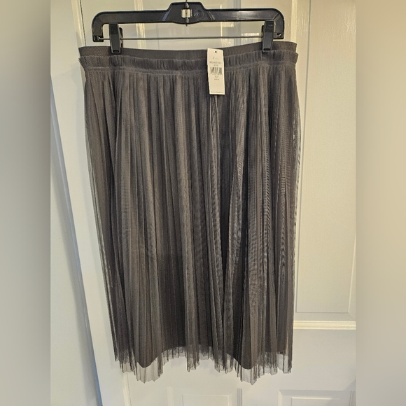 Banana Republic Pleated Tulle Skirt 10 Petite - Picture 2 of 3